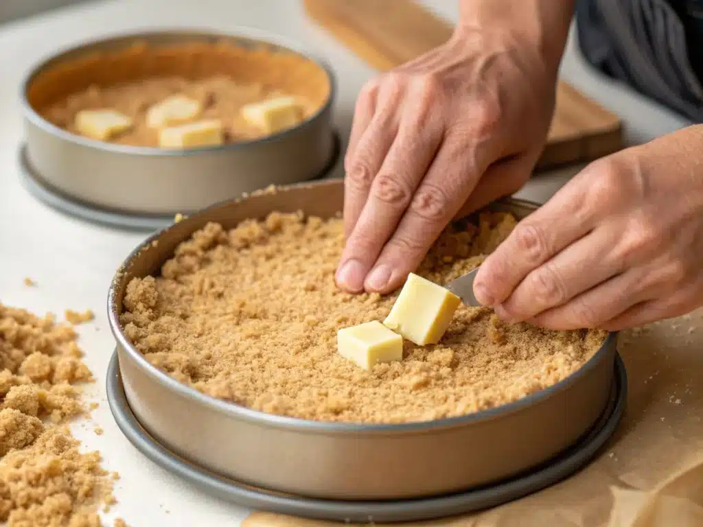 Foolproof Instant Pot Cheesecake – Creamy, Quick & Crack-Free 3 pressing crust into springform pan