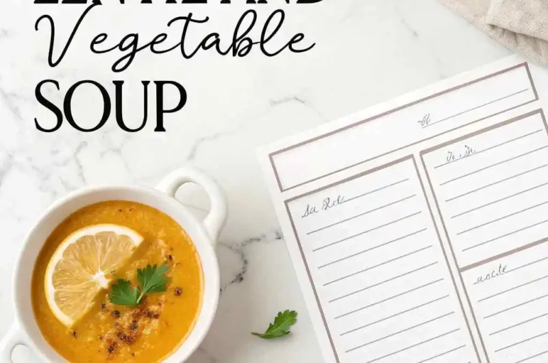 Lentil and Vegetable Soup – Simple, Nourishing, and Flavor-Packed 2 Lentil and Vegetable Soup – Simple, Nourishing, and Flavor-Packed